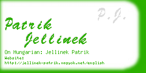 patrik jellinek business card